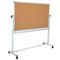 Flash Furniture Reversible Mobile Cork Board & Whiteboard-Pen Tray - Image 3 of 5