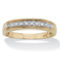 Men's 1/10 TCW Round Diamond 10k Yellow Gold Anniversary Ring Wedding Band - Image 1 of 5