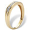 Men's 1/10 TCW Round Diamond 10k Yellow Gold Anniversary Ring Wedding Band - Image 2 of 5