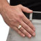 PalmBeach Men's 1/2 Cttw. Solid 10k Yellow Gold Diamond Brushed Matte Grid Ring - Image 3 of 5