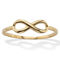 Stackable Infinity Ring Band Solid 10K Yellow Gold - Image 1 of 5