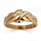 Commitment Symbol Braided Puzzle Ring in Solid 10k Yellow Gold - Image 1 of 5