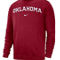 Nike Men's Crimson Oklahoma Sooners Club Fleece Sweatshirt - Image 3 of 4