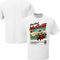 Checkered Flag Sports Men's White Hershel McGriff NASCAR Hall of Fame Class of 2023 Inductee T-Shirt - Image 1 of 4