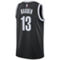 Nike Men's James Harden Black Brooklyn Nets 2020/21 Swingman Jersey - Icon Edition - Image 4 of 4