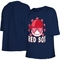 New Era Girls Youth Navy Boston Red Sox Team Half Sleeve T-Shirt - Image 2 of 4