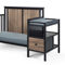 Suite Bebe Connelly 4-in-1 Crib and Changer Combo Black/Vintage Walnut - Image 4 of 5