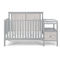 Suite Bebe Connelly 4-in-1 Crib and Changer Combo Gray/Rockport Gray - Image 2 of 5