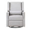 Suite Bebe Pronto Swivel Glider Recliner with Pillow Blanco Fabric - Image 2 of 5