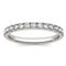 Charles & Colvard 0.38cttw Moissanite Wedding Band in 14k White Gold - Image 1 of 5