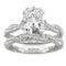 Charles & Colvard 3.42cttw Moissanite Radiant Bridal Set in 14k White Gold - Image 1 of 5