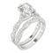 Charles & Colvard 3.42cttw Moissanite Radiant Bridal Set in 14k White Gold - Image 2 of 5