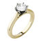 Charles & Colvard 1.00cttw Moissanite Solitaire Engagement Ring in 14k White Gold - Image 2 of 5