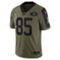 Nike Men's George Kittle Olive San Francisco 49ers 2021 Salute To Service Limited Player Jersey - Image 3 of 4