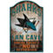WinCraft San Jose Sharks 11'' x 17'' Fan Cave Wood Sign - Image 1 of 2