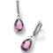 Pear-Cut Simulated Birthstone Drop Earrings in Sterling Silver - Image 1 of 4