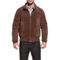 Landing Leathers Men WWII Suede Leather Bomber Jacket - Big & Tall - Image 3 of 4