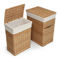 Badger Basket Wicker Two Hamper Set with Liners - Image 1 of 5