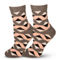 LECHERY Zig-zag Pattern Cotton Socks - Image 1 of 4