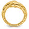 18K Gold Italian Elegance SEMI-SOLID QUILTED DESIGN WRAP-AROUND RING - Image 2 of 5