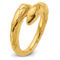 18K Gold Italian Elegance SEMI-SOLID QUILTED DESIGN WRAP-AROUND RING - Image 4 of 5