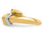 18K Two Tone Gold Italian Elegance SEMI-SOLID BUCKLE WRAP-AROUND RING - Image 3 of 5