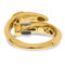 18K Two Tone Gold Italian Elegance SEMI-SOLID BUCKLE WRAP-AROUND RING - Image 4 of 5