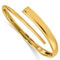 18K Gold Italian Elegance SEMI-SOLID POLISHED HINGED CUFF BANGLE - Image 1 of 5