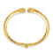 18K Gold Italian Elegance SEMI-SOLID POLISHED HINGED CUFF BANGLE - Image 2 of 5