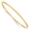 18K Gold Italian Elegance 2MM SEMI-SOLID SLIP ON BANGLE - Image 1 of 4