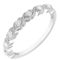 APMG 14K White Gold 1/5 CTW Diamond Twine Ring - Image 2 of 4