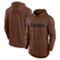 Nike Men's Brown 2023 Salute To Service Lightweight Long Sleeve Hoodie T-Shirt - Image 2 of 4