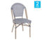 Flash Furniture 2 Pack French Bistro Stacking Chairs - Image 4 of 5
