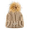 WEAR by Erin Andrews Women's Natural Buffalo Bills Neutral Cuffed Knit Hat with Pom - Image 2 of 3