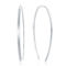 Bella Silver Sterling Silver Curved Thin Flat Bar Threader Earrings - Image 1 of 2