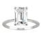 Charles & Colvard 2.52cttw Moissanite Emerald Cut Solitaire Ring in 14k White Gold - Image 1 of 5