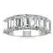 Charles & Colvard 4.06cttw Moissanite Emerald Cut Eternity Band in 14k White Gold - Image 1 of 5