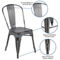 Flash Furniture 4 Pack Distressed Metal Indoor-Outdoor Chair - Image 4 of 5