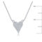 Diamonds D'Argento  Sterling Silver Heart Design Diamond Necklace - (107 Stones) - Image 2 of 3