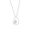 Diamonds D'Argento Sterling Silver Pearshaped Diamond Necklace (86 Stones) - Image 1 of 3