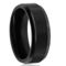 Brushed and Polished Black 8mm Tungsten Ring - Image 2 of 3