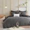 Urban Habitat Maize Cotton Jacquard Comforter Set with Euro Shams and Throw Pillows - Image 1 of 5