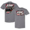 RFK Racing Men's RFK Racing Heather Gray Brad Keselowski Castrol Edge Car T-Shirt - Image 1 of 4