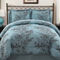 VCNY Home Blue and Chocolate Leaf Bed-in-a-Bag Comforter Set - Image 1 of 5