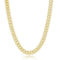 Links of Italy Sterling Silver Pave CZ, 6.5mm Miami Cuban Chain - Gold Plated - Image 1 of 4