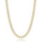 Links of Italy Sterling Silver 6mm Barrel CZ Chain - Gold Plated - Image 1 of 5