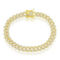 Links of Italy Sterling Silver 8mm Pave CZ Monaco Chain - Gold Plated - Image 3 of 4