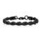 Metallo Stainless Steel 8mm Rope Chain Bracelet - Black Plated - Image 1 of 3