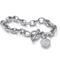 PalmBeach Diamond Heart Platinum-plated Silver Bracelet - Image 1 of 4