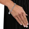 PalmBeach Diamond Heart Platinum-plated Silver Bracelet - Image 3 of 4